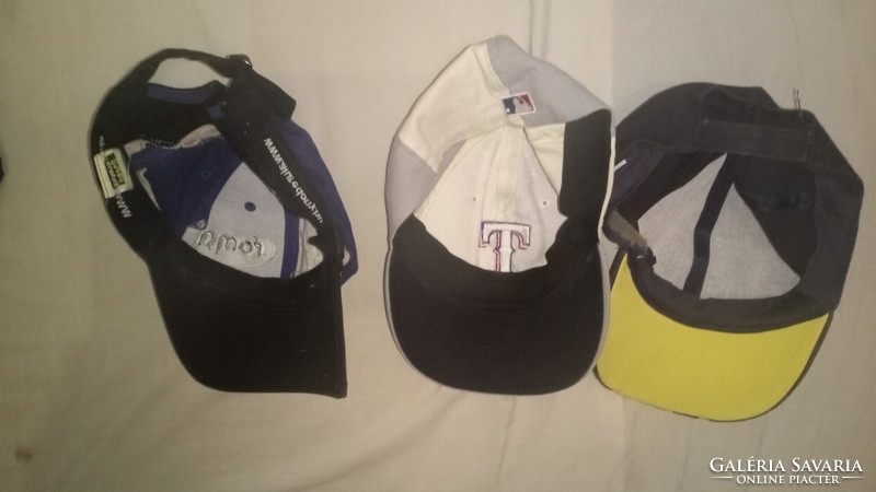 3 brand new baseball caps