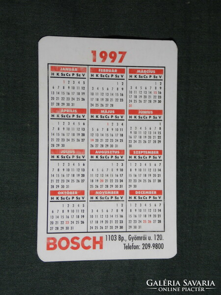 Card calendar, bosch machine tools, Budapest, 1997, (5)