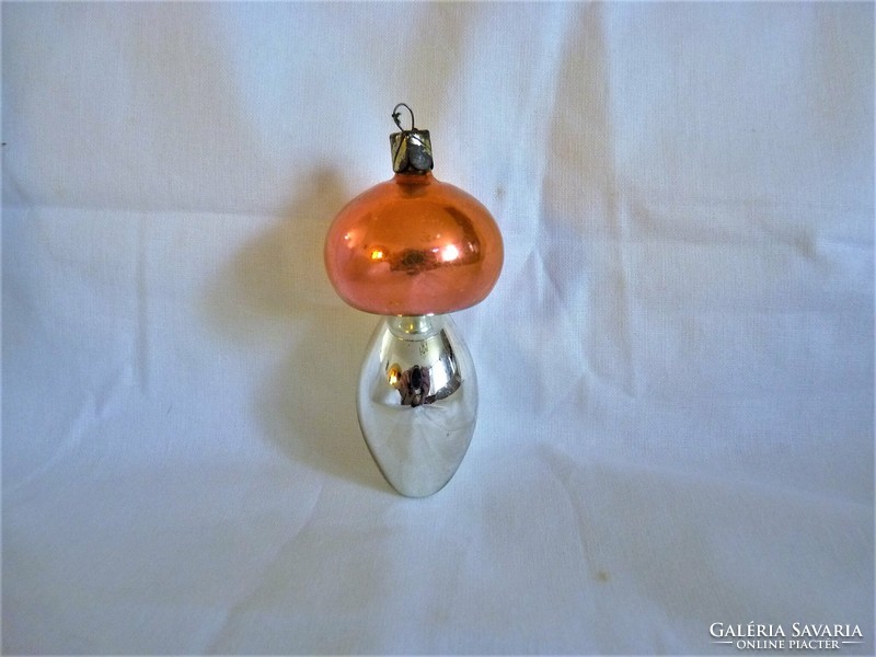 Old glass Christmas tree decoration - mushrooms!