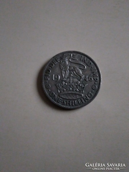 Ezüst 1946. Egy Shilling. Angol. Szép!