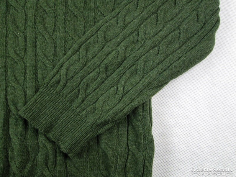 Original Timberland (xl/2xl) Stylish Men's Pastel Green Twisted Pattern Wool Pullover