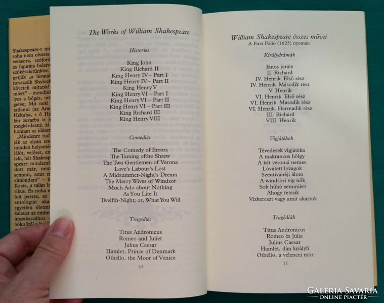 'William Shakespeare: bilingual Shakespeare breviary> wisdom, aphorisms, Hungarian - English