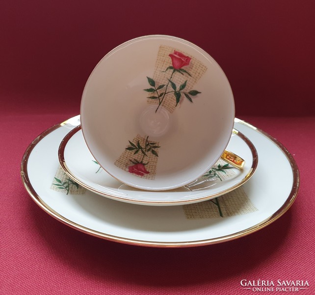 Bareuther waldsassen bavaria german porcelain breakfast coffee tea set cup saucer small plate