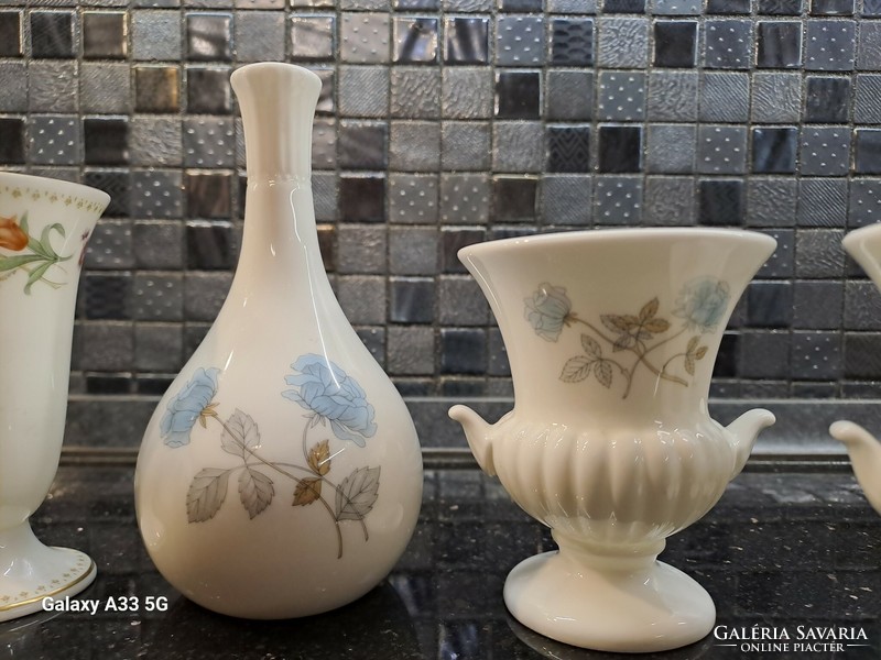 Hot sale!Wedgwood angol csontporcelán szépségek kaspó kehely Aynsley váza lot