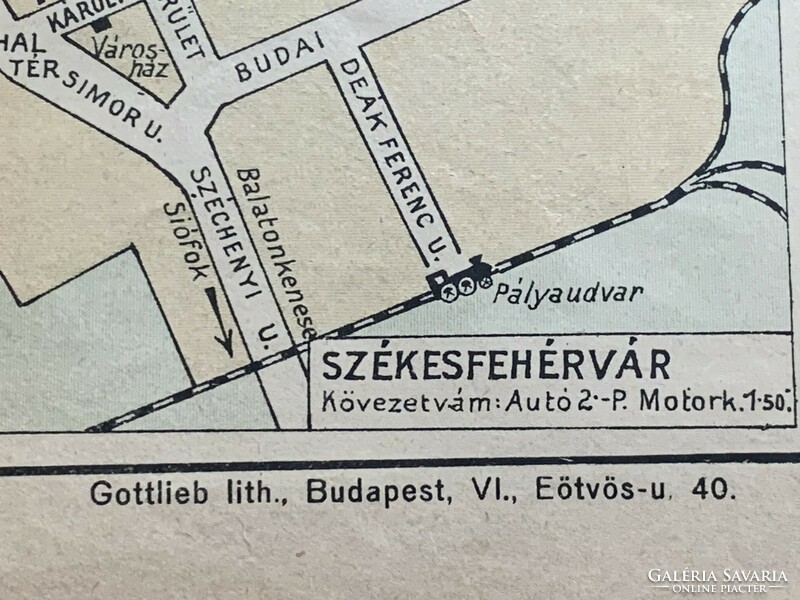 Királyi Magyar Automobil-Club hivatalos térképe 1929 / első kiadás