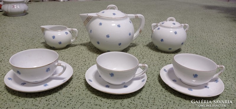 A rare Zsolnay tea set. Old, shield-sealed. Super thin cups.