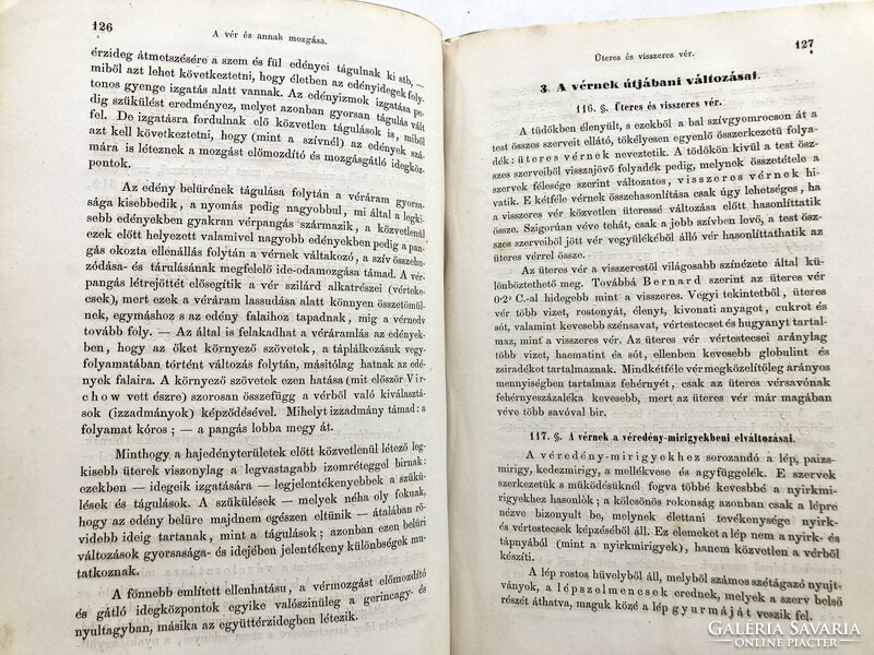 Gebhardt Lajos: Az emberélettan alapvonalai Wundt nyomán, 1869 - antik orvosi könyvritkaság