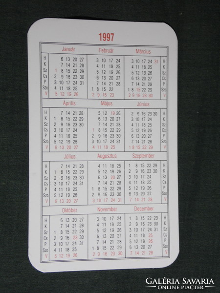 Card calendar, galaxy casio watch fashion store, barcs, 1997, (5)