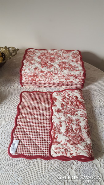 Waverly double-sided quilted cotton placemats 8 pcs.