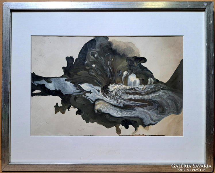 András Rác: swirling (cold enamel painting in a silver frame) painter from Szentendre