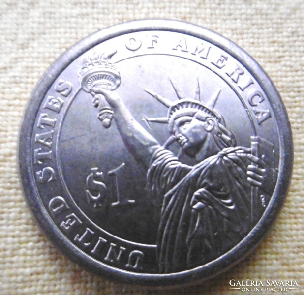 Hungarian freedom struggle 1956 and $1 usa freedom statue on a coin aunc rr