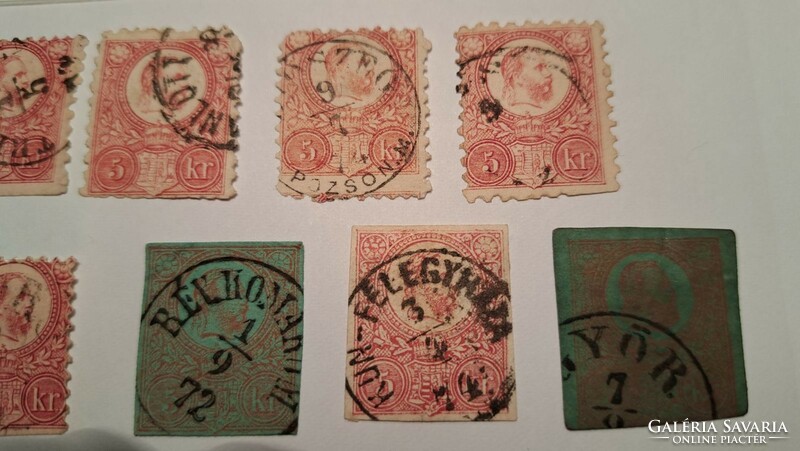 Hungary 1871 lithograph 5 kr. 14 Pcs.