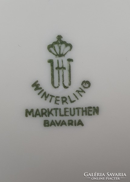 6 Winterling Röslau Marktleuthen Alka Kunst Bavaria Schwarzenhammer német porcelán csészealj csomag