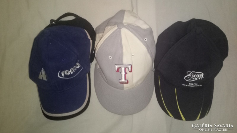 3 brand new baseball caps