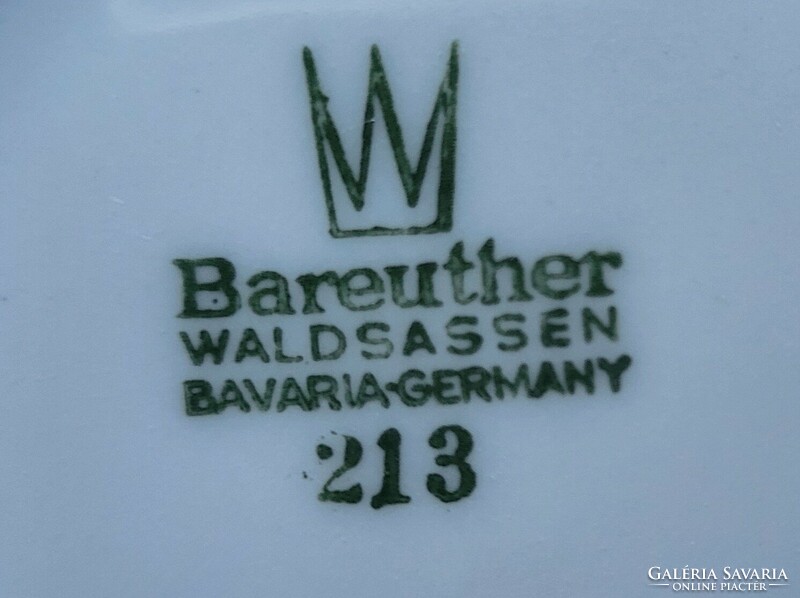 Naumann Winterling Marktleuthen Bareuther Waldsassen Bavaria német porcelán csészealj csomag
