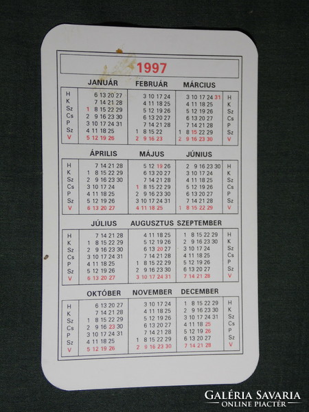 Card calendar, nagyvilág kft., TV, internet service provider, cable car, mountain peak, 1997, (5)