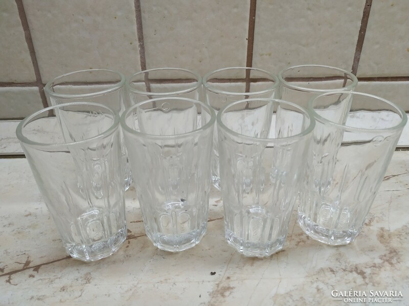 Retro drinks set for sale! 6 1 dl glass glasses for passenger catering for sale!