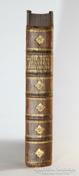 1783 - Trnka - about fever with lung problems - in a beautiful contemporary gilt half-leather binding - Landerer printing house - no.