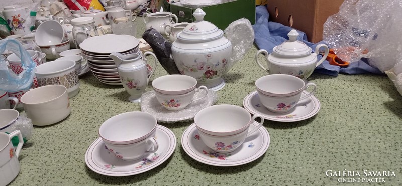 Rare Zsolnay tea set. Beautiful, unique. Teacup. Showcase. Not used.