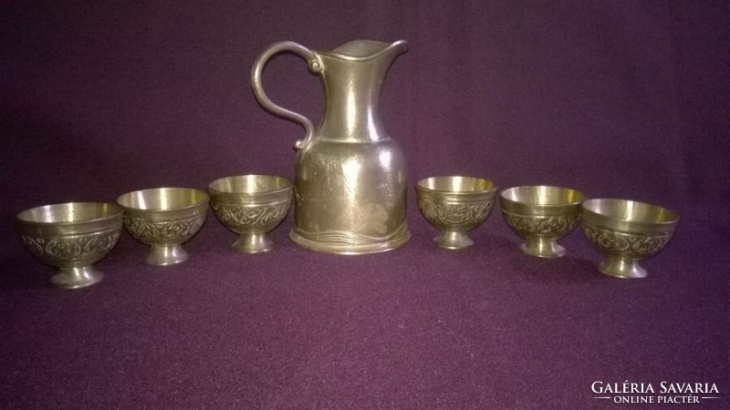 Copper drinking set