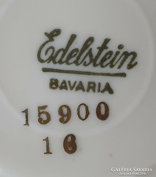 Edelstein bavaria arzberg bayreuth zeh scherzer german porcelain saucer package plate flower pattern