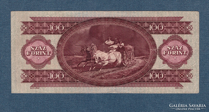 100 Forint 1962  Vízjeles papíron RITKA!