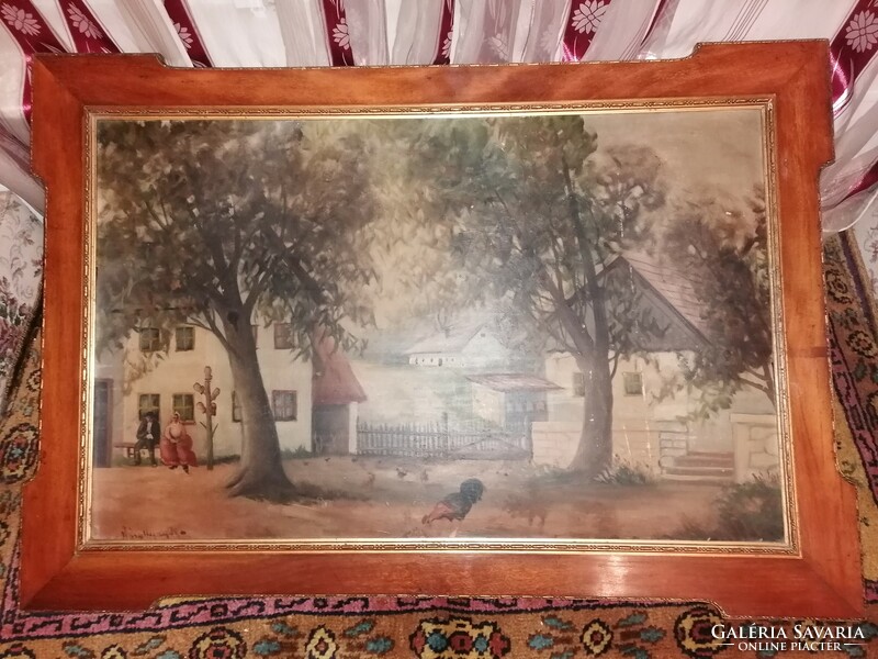 Oil painting, valuable, in an old frame
