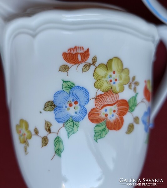 Kahla German porcelain sugar milk cream pouring set with flower pattern