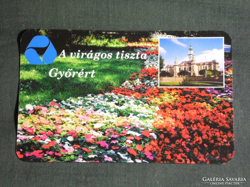 Card calendar, Győr communal service provider, gardening, waste transport, , 1997, (5)