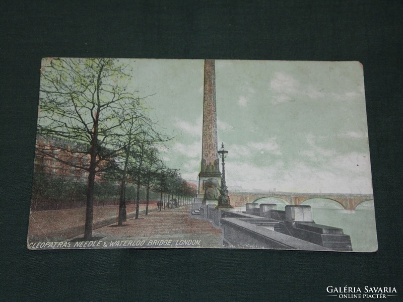 Postcard, Cleopatra's Needle, London, England