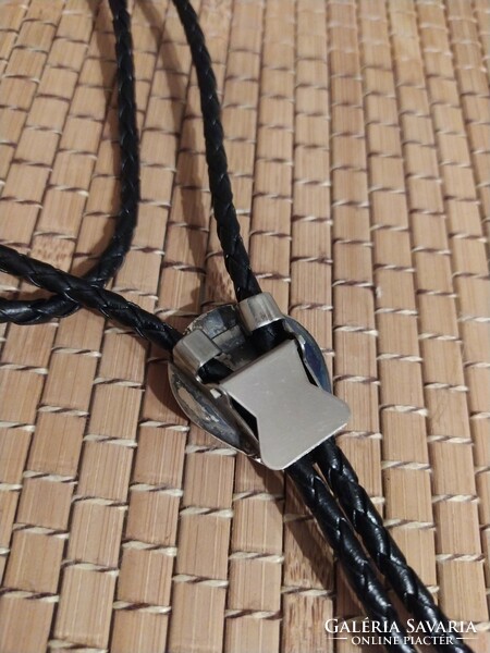 Navajo handmade silver bolo tie