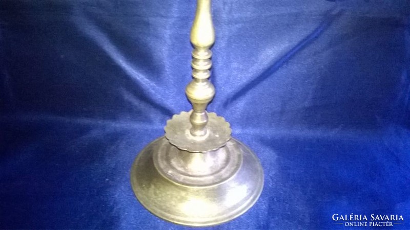 Larger, seven-pronged copper candle holder