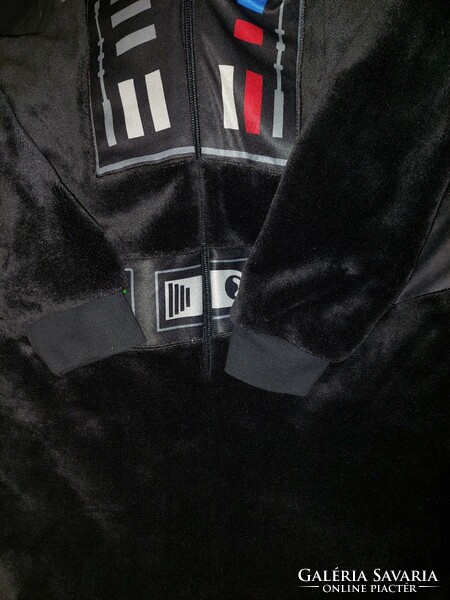 Star wars hooded plush pajama overalls size 164