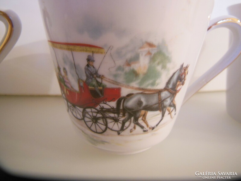 Mug - 3 pieces !! - Bavaria winterling - 2 dl - old - perfect