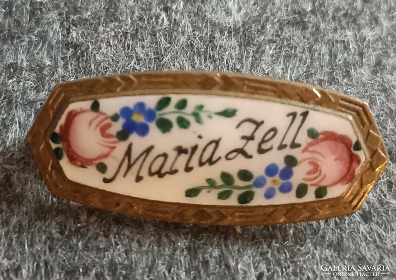 Art Nouveau brooch with Mária Zell inscription