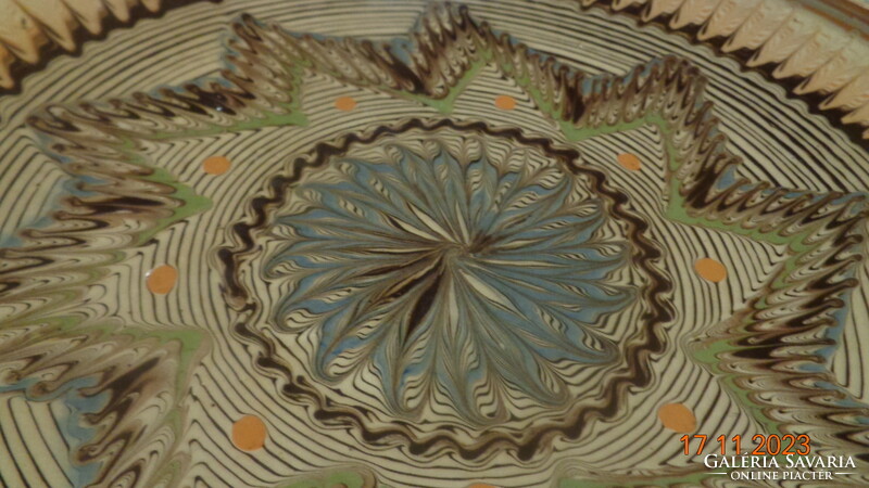 Népművészeti tányér   Basch  C  -  Tin  Horezu   26 cm
