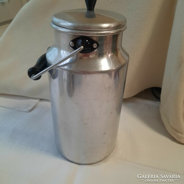 Retro aluminum milk jug