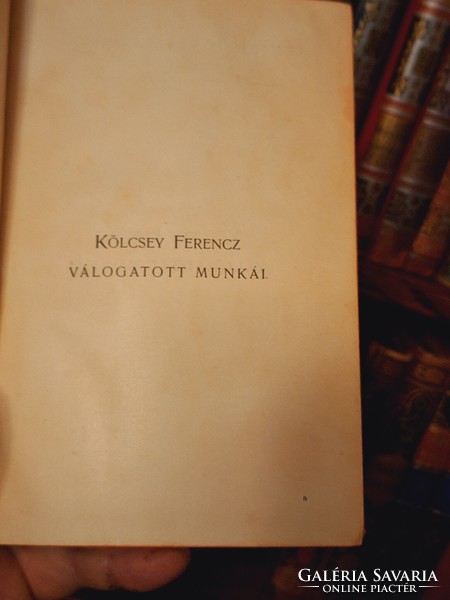 1905k. REMEKIRÓK KÉPES KÖNYVTÁRA "LILIOMOS"  21.- KÖLCSEY FERENCZ MUNKÁI- ARCKÉPES! ILLUSZTRÁLT!