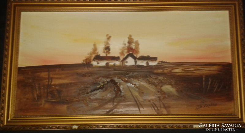 Rosália R. Tóth painting ( farm ) 89x49