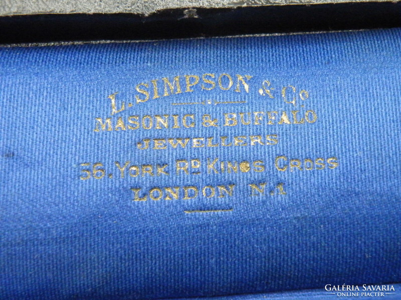 Uk0075 England Silver Royal Antediluvian Order of the Buffalo Medallion Badge 1924 Rare