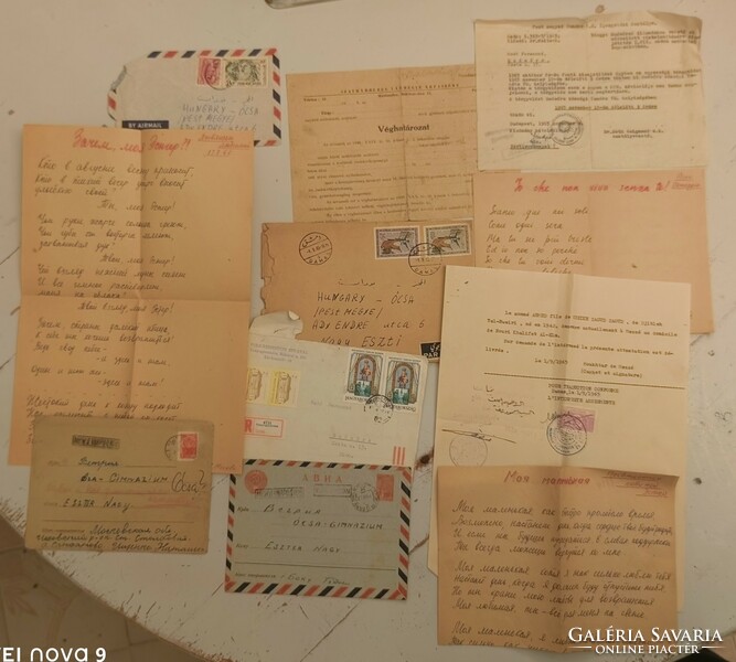 Old documents, letters, birth certificates, yearbook from 1920