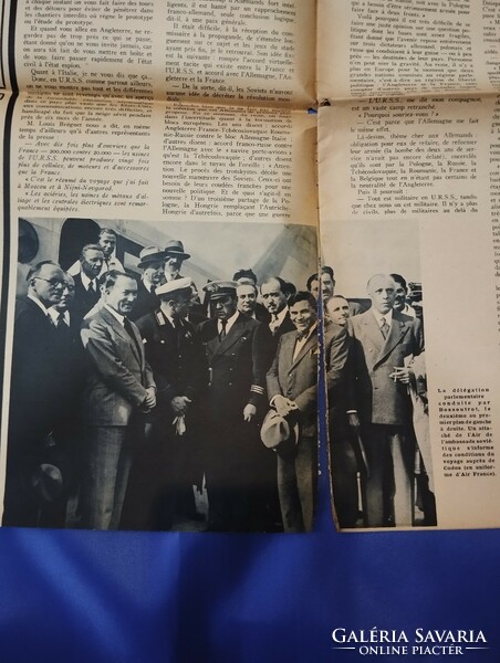 Régi francia 1936-os repülős újság /magazin