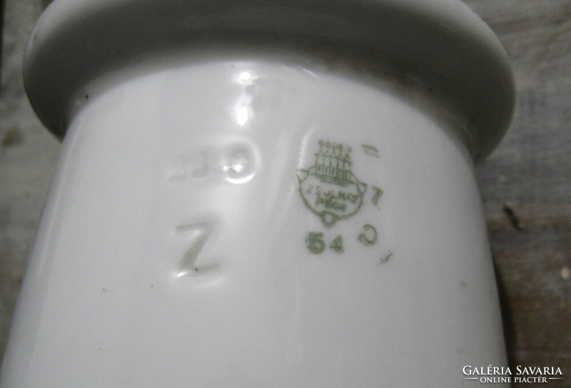 Nagyon régi Zsolnay porcelán szigetelő csiga