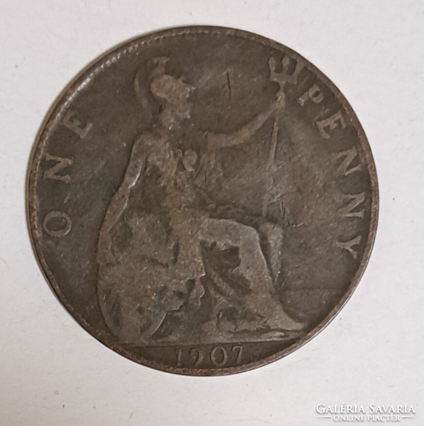 1907. Vii. Edward 1 penny England (927)