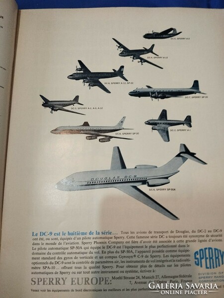 Régi francia 1965-ös repülős újság /magazin