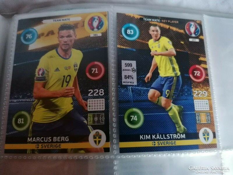 Uefa euro 2016, adrenaline xl, soccer cards (131 pcs.)