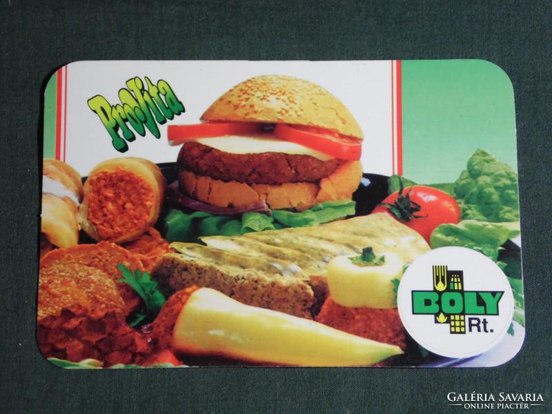 Kártyanaptár, Pro-Vita hamburger, Bóly mezőgazdasági rt., Pécs , 1996,   (5)