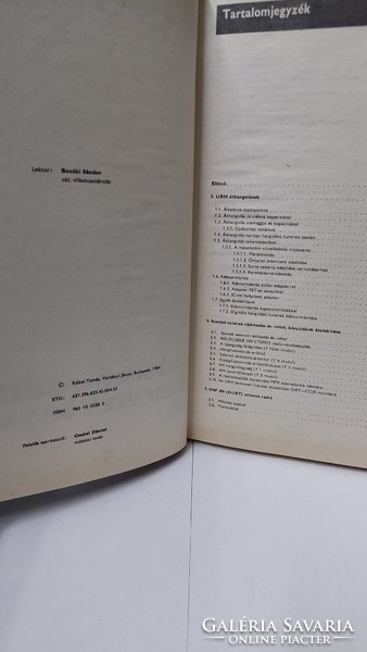 Service book of János Kókai Tamás-Varsányi / stereo radios iii. (B01)