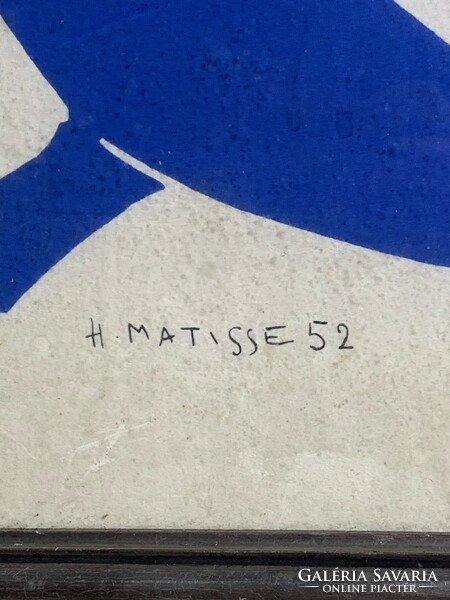 Henri Matisse 52 szignóval linometszet, 50 x 50 cm-es. 0311