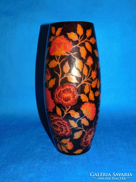 Zsolnay eozin multi-burner cigar vase /34 cm/